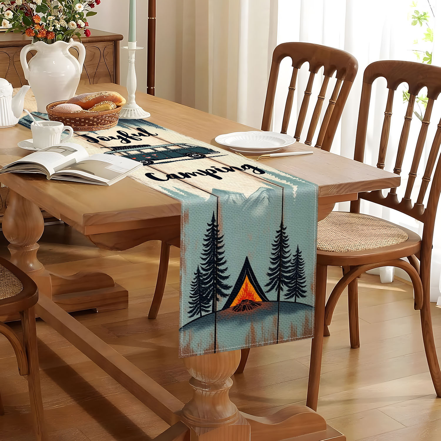 1 Camping Style Theme Table Ru - Outdoor Camping Exhibition recension och pris