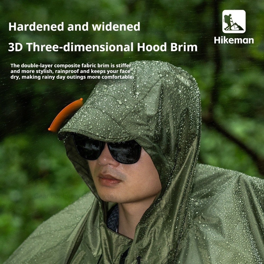 Ultralight Zipper Raincoat 210 - Camping Rain Poncho recension och pris