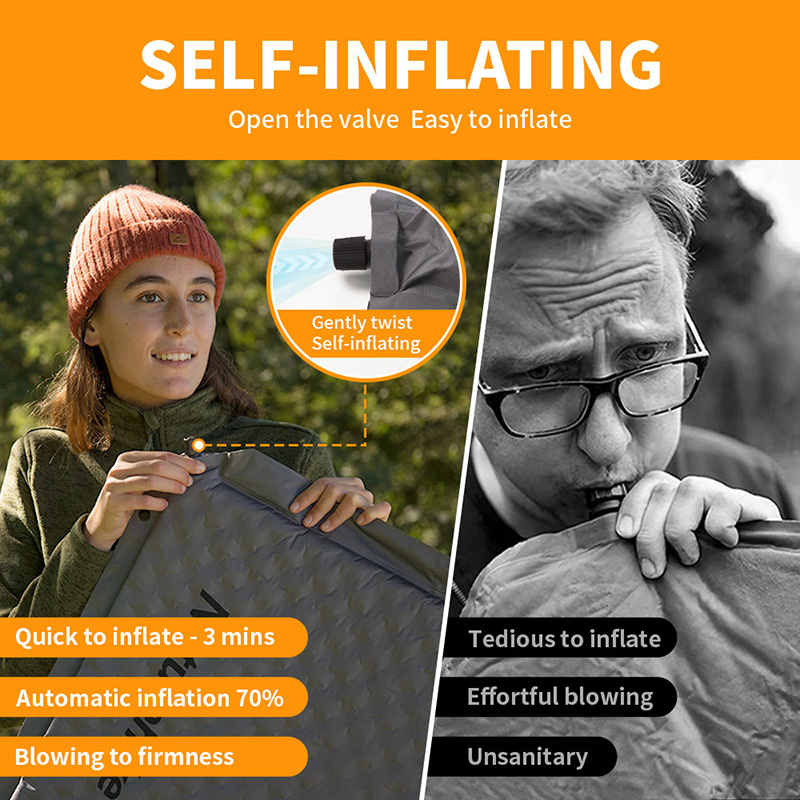 Naturehike D01 Self-inflating  - Outdoor Camping Rugs recension och pris