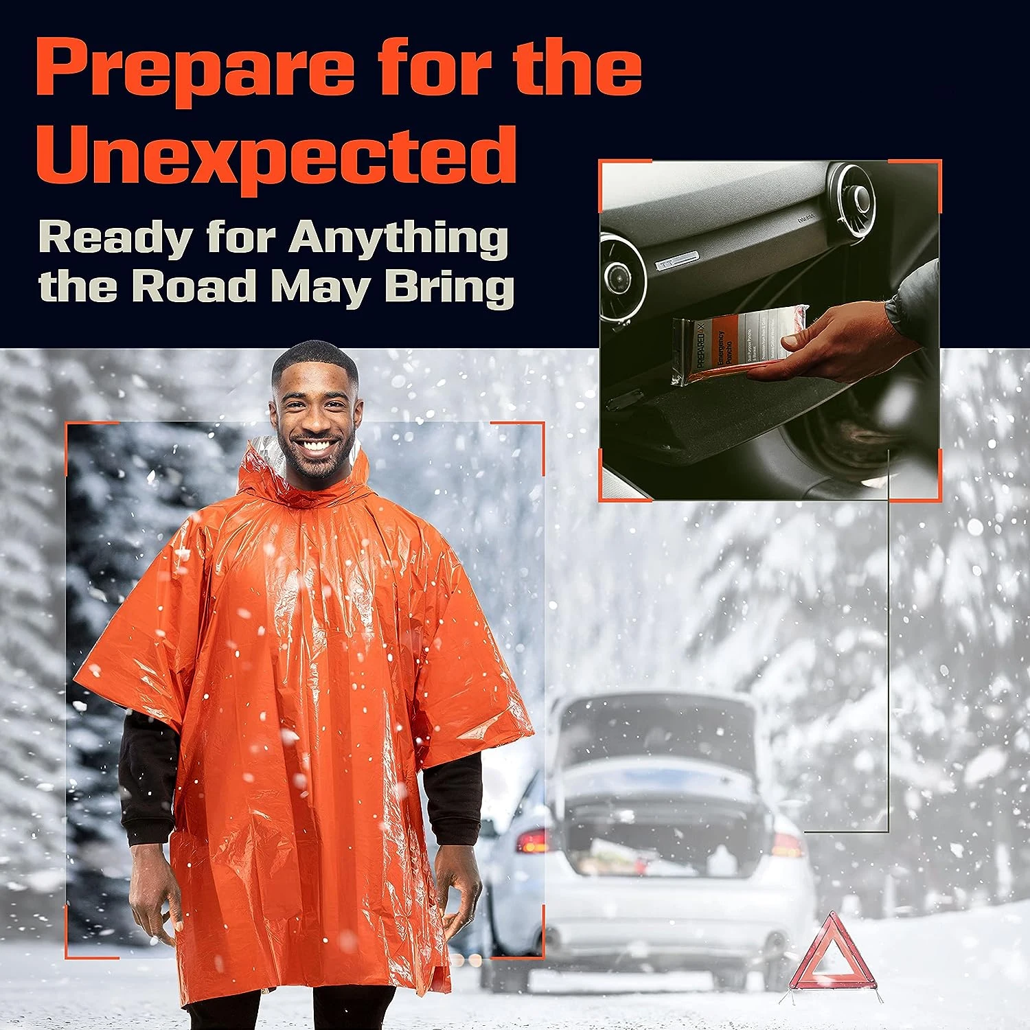 Emergency Rain Poncho Thermal  - Camping Rain Poncho recension och pris