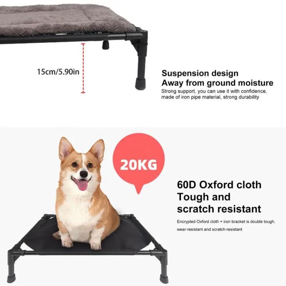 Outdoor Elevated Dog Bed, Fold - Outdoor Camping Dog Bed recension och pris