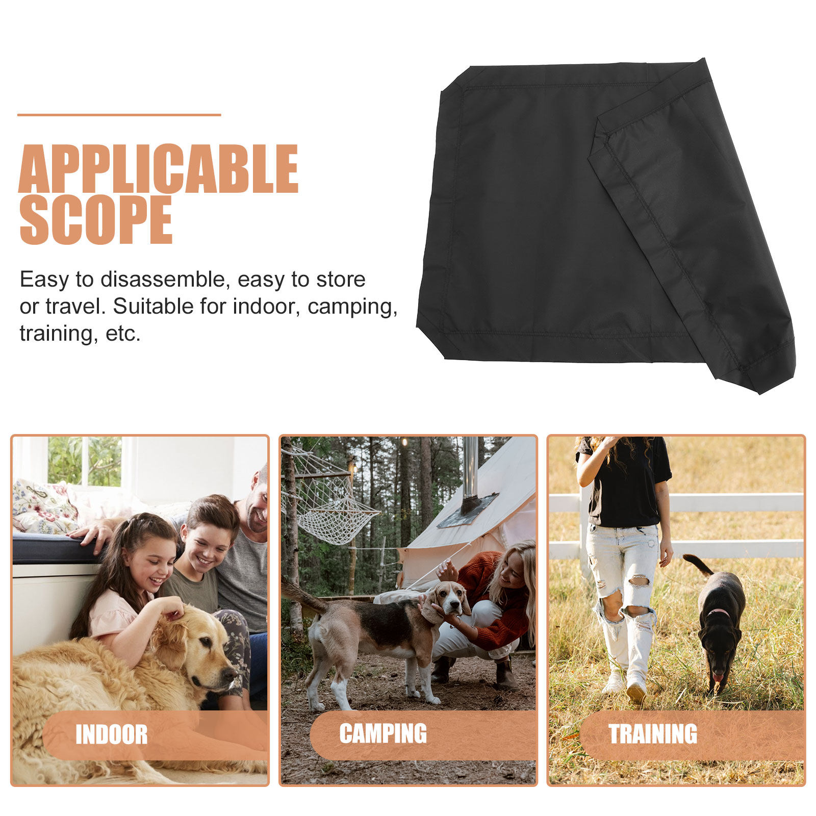 Detachable Pet Elevated Bed Co - Outdoor Camping Dog Bed recension och pris