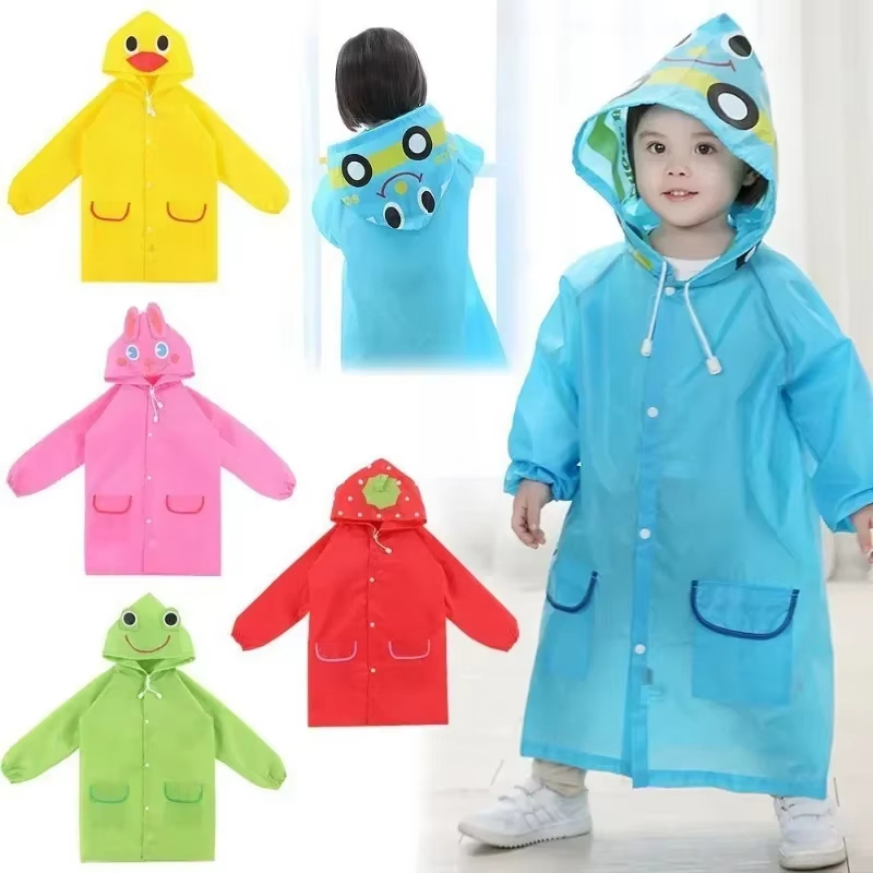 Kids Raincoat Cartoon Animal S - Camping Rain Poncho recension och pris