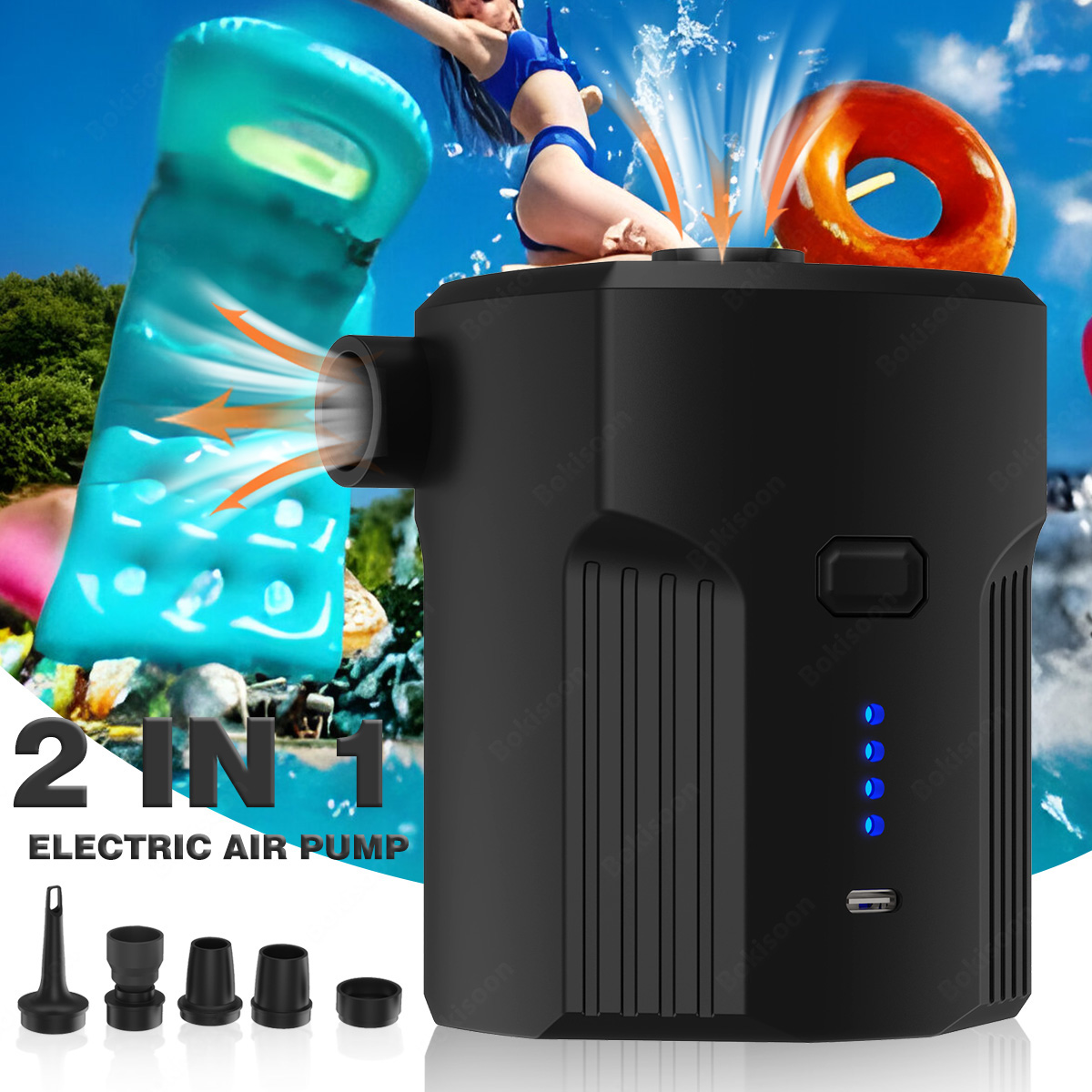 Portable Electric Air Pump for - Bed Outdoor Camping recension och pris