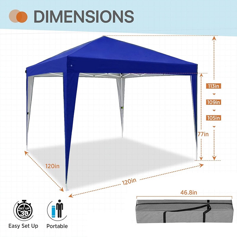 3x3m Four-sided Folding Pop Up - Outdoor Camping Exhibition recension och pris